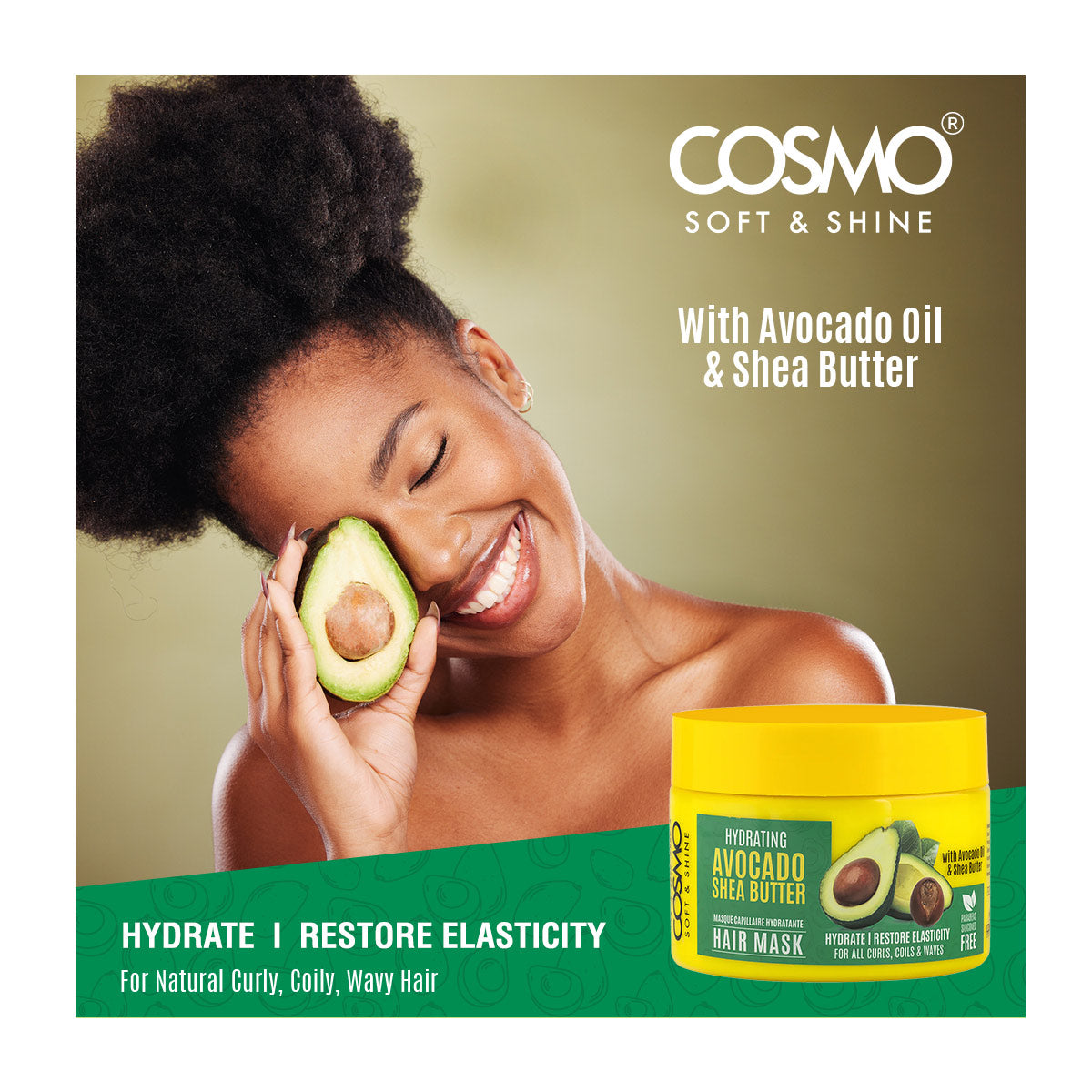 Soft & Shine Hydrating Avocado & Shea Butter Hair Mask